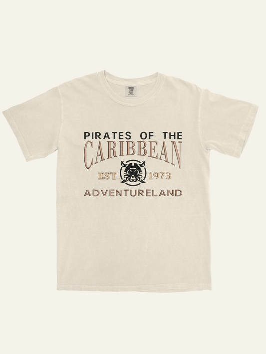 Pirates (Adventureland) Vintage Inspired Embroidered T-Shirt