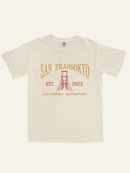 San Fransokoyo Inspired Embroidered T-Shirt