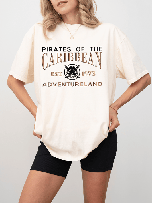 Pirates (Adventureland) Vintage Inspired Embroidered T-Shirt