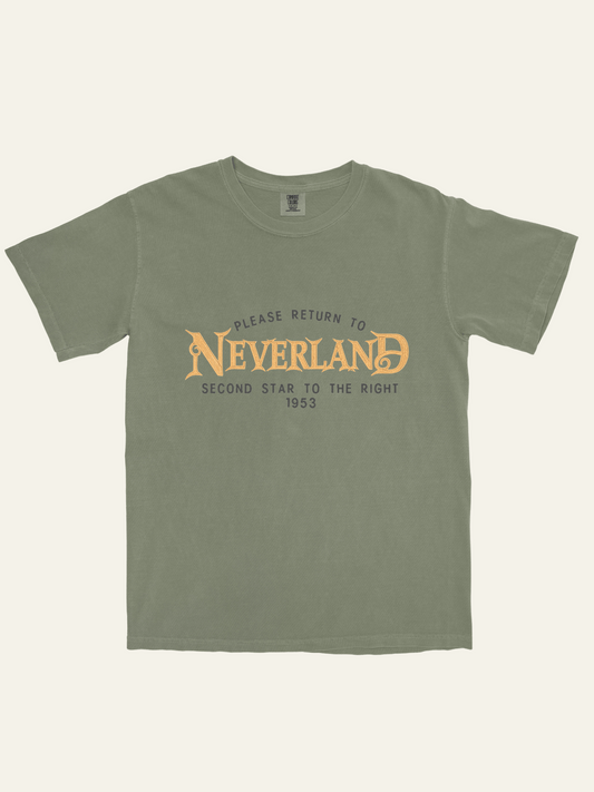 Neverland Vintage Inspired Embroidered T-Shirt