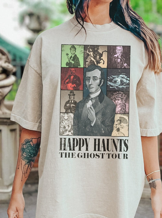 Happy Haunts The Ghost Tour Parody T-Shirt